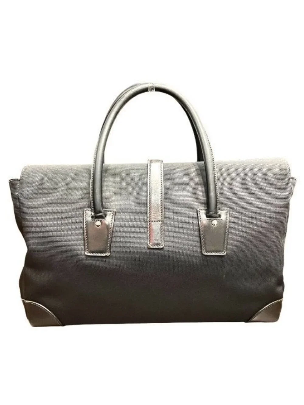 Gucci Leather Nylon Business Tote